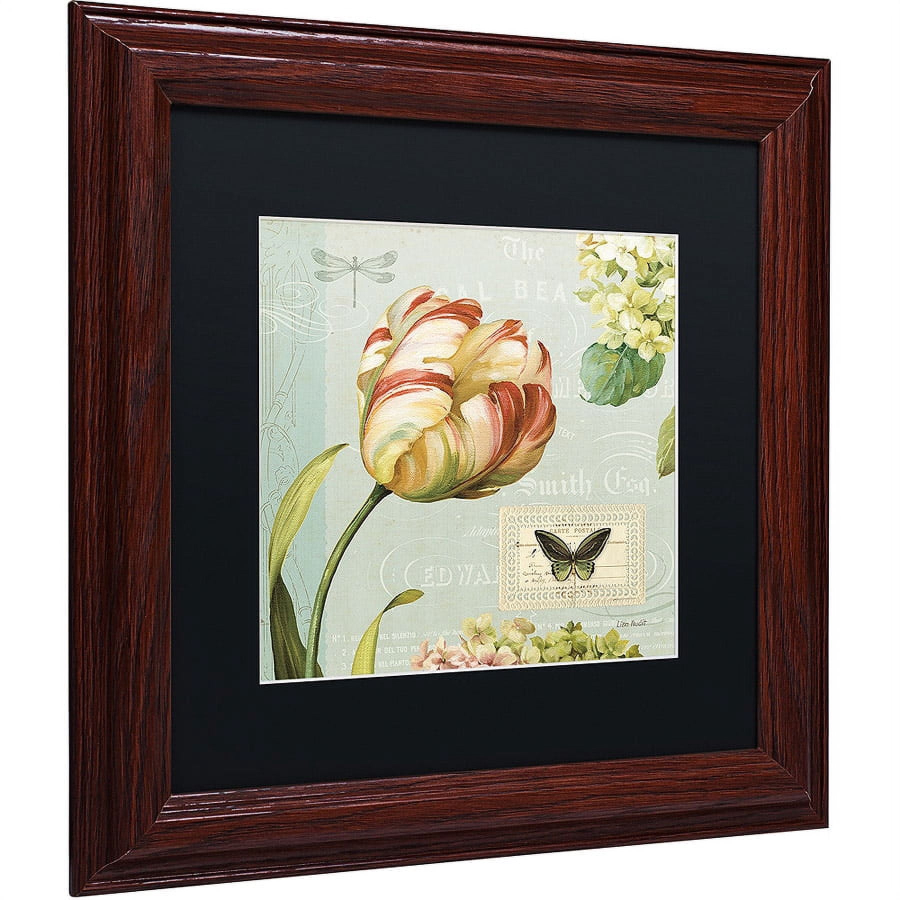 Trademark Fine Art "Mothers Treasure I" Canvas Art by Lisa Audit, Black Matte, Wood Frame