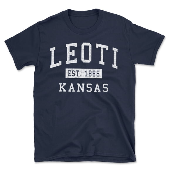 Leoti Kansas Classic Established Men's Cotton T-Shirt