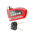thumbnail image 2 of Advertencia de bloqueo de disco de alarma Sonido de 130dB para motocicleta Universal shamjiam Rojo, 2 of 8