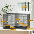 thumbnail image 3 of PawHut 18" H Bird Cage, Parakeet Cages for Budgie, Lovebird, Canary, 3 of 10