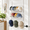 white-3-Tier, variant on White 5-Tier Over Door or Wall Mounted Hat Organizer Rack with Baskets and Hooks