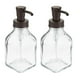 thumbnail image 1 of Dispensador de jabón líquido mDesign, vidrio cuadrado, 400 ml, paquete de 2, 1 of 9