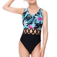 thumbnail image 1 of Traje de baño de una pieza con cuello halter para deporte en la playa para niñas, traje de baño sexy para niños de madre e hija, 1 of 5