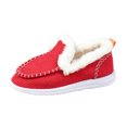 thumbnail image 3 of YOUYEDIAN Moccasins Women Fall Winter Plush Lined Slip On Warm Casual Flats Round Toe Fashion Versatile Outdoor Shoes, 3 of 5