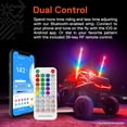thumbnail image 3 of 2pc 3ft Spiral LED Whip Light for UTV ATV [Bluetooth] [Smart Phone Control] [142 Flash Patterns] [18 Sound Control Patterns] LED Lighted Whips Antenna RZR Can-Am Polaris UTV ATV Accessories, 3 of 8