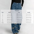 thumbnail image 4 of Yutgune Women's Wide Leg Jeans High Waisted Stretch Denim Pants Grommet Detail Jeans with Pockets, 4 of 9