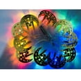 thumbnail image 3 of Cadena de luces de hierro forjado jinwen castillo palacio decoración luces de cadena doradas, 3 of 7