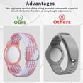 thumbnail image 4 of YUNOVA Braided AirTag Bracelet for Kids, Adjustable Nylon Wristband, Anti-Lost GPS Tracker Compatible with Apple AirTag 1st/2nd Gen, 2-Pack, 4 of 8