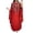 Rouge, variante sur Catégorie de Produit Robe Décontractée pour Femme - Style Abaya Chandail à Manches Longues pour la Prière et le Port Quotidien