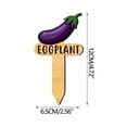 thumbnail image 3 of HHGBAD Wooden Vegetable Plant Labels, Cute Cartoon Vegetable Patterns, Easy Identification Tags, Garden Organization Accessories, Ideal for Vegetable Gardening, 3 of 7