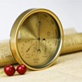 thumbnail image 4 of Barómetro tipo dial 3 en 1 con termómetro e higrómetro, estación meteorológica que mide la presión barométrica de manera sencilla y fácil de leer (métrico) (dorado), 4 of 4