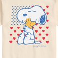 thumbnail image 3 of Peanuts - Snoopy Americana Heart Flag Short Sleeve Graphic T-Shirt, 3 of 6