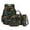 Colorful Tractor Star Lightning, variant on Horse Hunting Camo Print Backpack Set for Boys Middle-School Elementary Bookbags, 4Pcs School Bag with Lunch Bag Pencil Case Water Bottle Sleeve for School Travel Outdoor