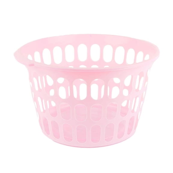Cesto Prichos Hogar Circular con Asas Superiores y Orificios Ovalados 1 Pieza Rosa