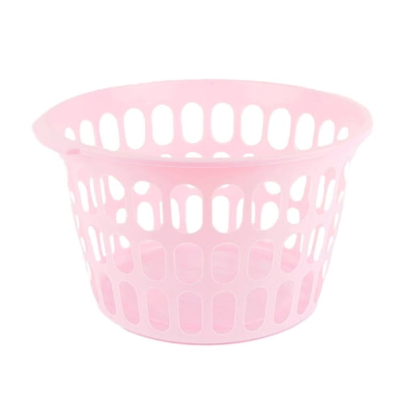 Cesto Prichos Hogar Circular con Asas Superiores y Orificios Ovalados 1 Pieza Rosa
