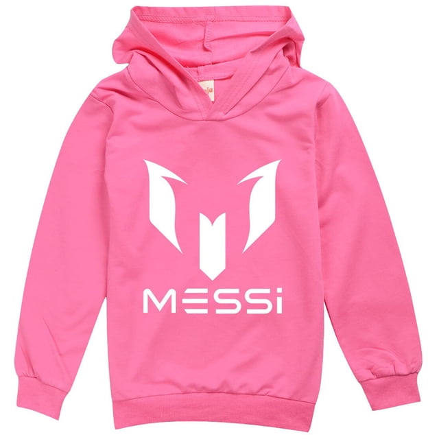 Ropa deportiva para niñas, superestrella de fútbol argentino, moda para niños, sudaderas con capucha, pantalones, conjunto de ropa para niños, chándal de primavera y otoño zhangmenya LED