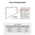 thumbnail image 6 of Cherry Blossoms Swag Valances for Windows, Pink Pastoral Modern Gradient Spring Rod Pocket Sheer Valances for Large Windows, Swag Toppers Light Filtering for Kitchen Living Room 2 Panels 36''x45'', 6 of 6
