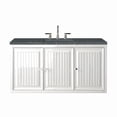 thumbnail image 2 of James Martin Vanities E645-V48-3Pbl Athens 48" Single Basin Poplar Wood Vanity Set - White, 2 of 2