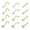 Gold mix set 12pcs, variant on K-KED 12pcs CZ Zirconia Nose Stud Bone Gold Silver Stainless Steel Nostril Piercing-S shaped