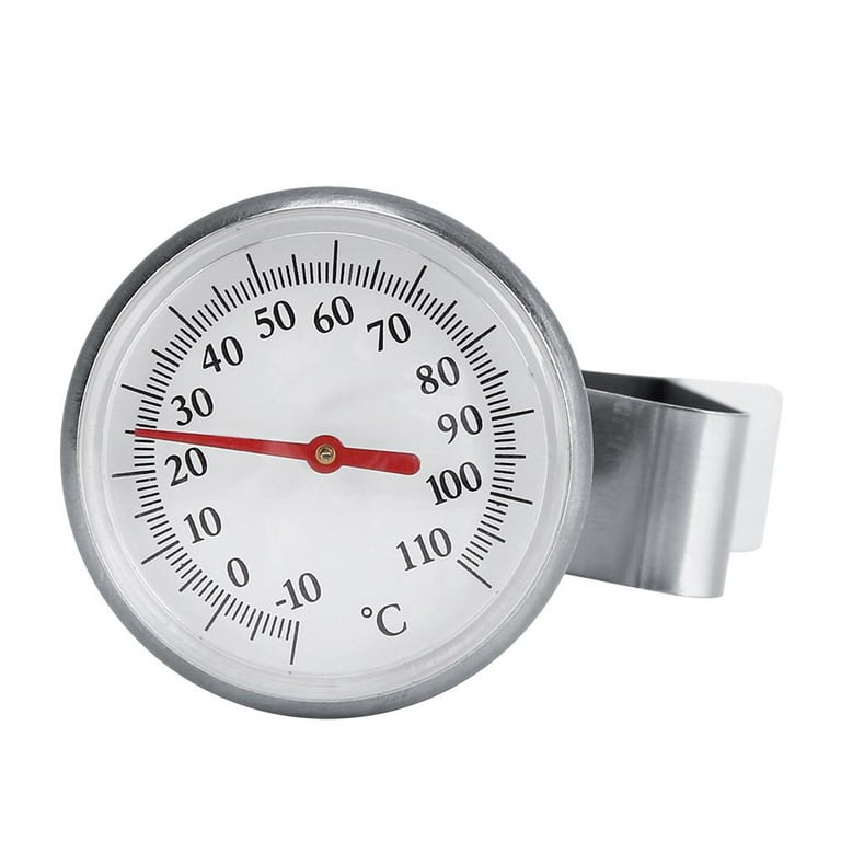YLSHRF Stainless Steel Milk Thermometer -10~110℃ Coffee Frothing  Accessories, Coffee Thermometer 