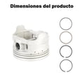 thumbnail image 2 of Kit Cilindro Completo Rocketman 250 Motor 4T Pistón Anillos Repuesto Alto Rendimiento Moto, 2 of 5