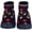 Blue Football, variant on Skidders Baby Boys' Slippers - Non-Skid Slipper Sock House Shoe Booties Size: 12-24M, Size 12 Months, Black Crystal Grip