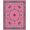 Pink, Pattern 3, variant on ODIKA 4x6 Machine Washable Non-Slip Area Rug, Aged Arrangement with Floral Scroll Embellishments High Traffic Rug, Green, 555546