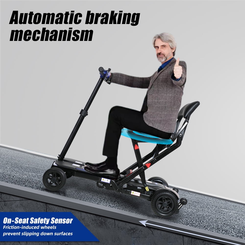 4-Wheel Remote Folding Mobility Scooter for Adults and Seniors, super lightweight and compact plus NFC Electric Foldable Mobility Scooter