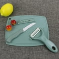 Ceramic Set With Fruit Vegetable Peeler Knife Mini Cutting Board