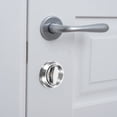 thumbnail image 3 of BRIGHTFUFU Stainless Steel Privacy Door Knob with Lock for Home Use Easy Install Silver Set, 3 of 8