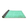thumbnail image 2 of Ahgly Company Indoor Rectangle Abstract Turquoise Blue Contemporary Area Rugs, 2' x 4', 2 of 4