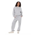thumbnail image 2 of Forever 21 Women's Heather Grey Loungewear Cropped Hoodie, Elastic Hem Design for Cozy Lounging, XS, 2 of 6