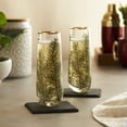 thumbnail image 5 of Twine Woodland Stemless Champagne Flutes, Wedding Gifts, Party 8oz Set of 2, 5 of 7