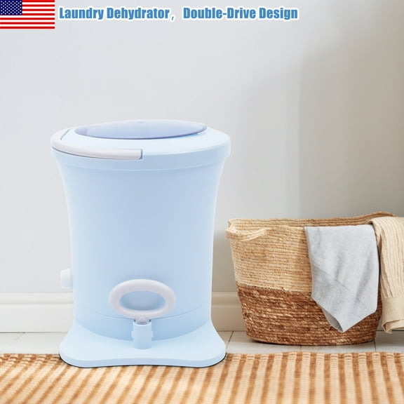 ChicHomey Portable ​​Manual Laundry Dryer,Mini Manual Dehydrator,Centrifugal Dehydration via Rope-Pull,Compact Lightweight for Camping, Apartments, Families​