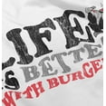 thumbnail image 5 of Life Is Better With Burgers Wimpy Toddler Boy Girl T Shirt Infant Toddler Brisco Brands 18M, 5 of 6