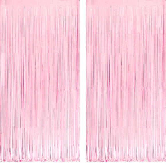 Decoración de fondo de fiesta GREATRIL rosa pastel, 2 paquetes