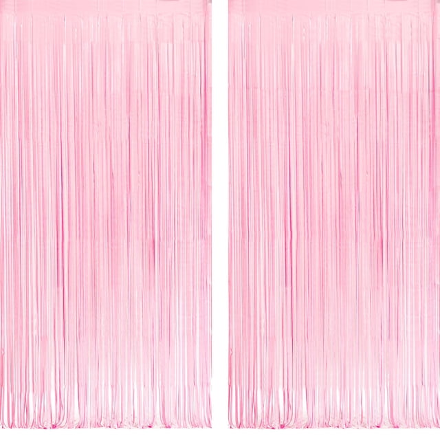 Decoración de fondo de fiesta GREATRIL rosa pastel, 2 paquetes