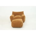 thumbnail image 4 of Jopath Bean Bag Chair with Footstool, Oversized Comfy Beanbag Living Room Lazy Sofa, Floor Sofa for Gaming Reading Living Room Bedroom Brown, 4 of 9