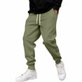 thumbnail image 5 of Sweatpants for Men Drawstring Lined Cuffed Sweatpants | Fall Winter Bottom, Moisture Wicking, Exercise Jogging Pants, Warm Soft , Big and Tall Joggers with Pockets, M, 5 of 9