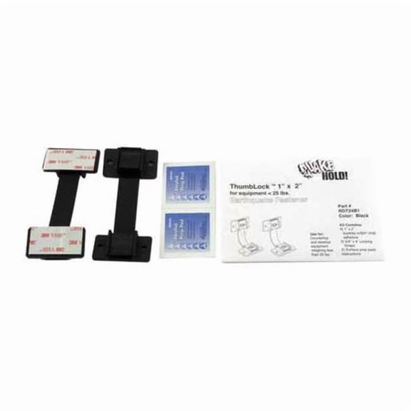 Quakehold! Equipment Fastener, 25 Lbs,Black RD.T2.4B.1