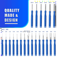 thumbnail image 3 of 21Pcs Car Terminal Removal Tool Kit Cable Plug Remove Puller Electrical Wire Crimp Connector Pin Extractor Blue, 3 of 7
