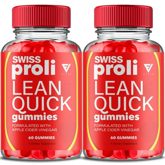 (2 Pack) Swiss Proli Lean Quick Keto Gummy, SwissProli Advanced Keto ACV Formula (120 Gummies)