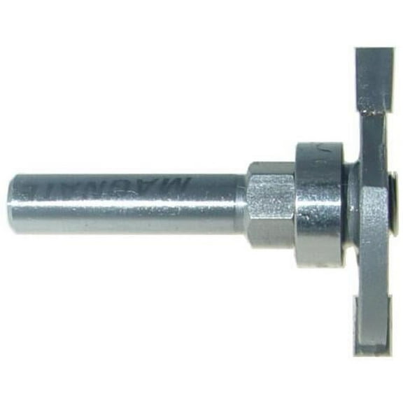 Magnate 1145 Slot Cutter Router Bit, with Top Bearing - 5/32" Cutting Length, 5/16" Cutting Depth, 1/4" Shank Diameter, 1-1/2" Shank Length, 1-1/4" Overall Diameter