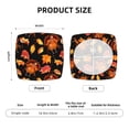 thumbnail image 4 of Kdxio Chair Seat Covers Thanksgiving Turkey 1 Print Chair Covers for Dining Room Square Washable Chair Protector Seat(Four Pieces), 4 of 5