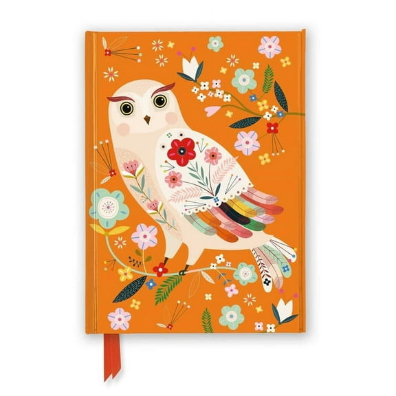 Flame Tree Notebooks Bee Brown: Folk Owl (Foiled Journal), (Hardcover)