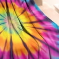 thumbnail image 3 of Rainbow Tie Dye Mandala Pattern Blanket,Comfortable Soft Flannel Throw Blanket,All Season,Warm Lightweight Blankets for Sofa Bed Couch Living Room Chair,30"x40", 3 of 4