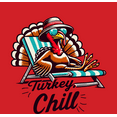 thumbnail image 2 of Thanksgiving Turkey Chill Adult Red Crew Neck Short Sleeve Tee-XS, 2 of 4