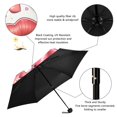thumbnail image 4 of JSTEL Red Lips Heart Folding Umbrella for Rain Sun Travel Mini Lightweight Compact Umbrellas, 4 of 5
