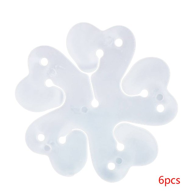 6 Pcs Pince Fixe en Forme de Fleur de Prunier Ballon à Air Mignon Facile à Utiliser