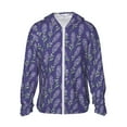 thumbnail image 2 of Lsque Lavender Flowers UPF 50+ Lightweight Sun Protection Men's Women's Long Sleeve Shirt, Hoodie Performance -Medium, 2 of 9